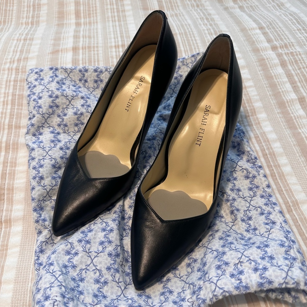 Sarah Flint Perfect Pump Classic Black Calf 85mm Heels